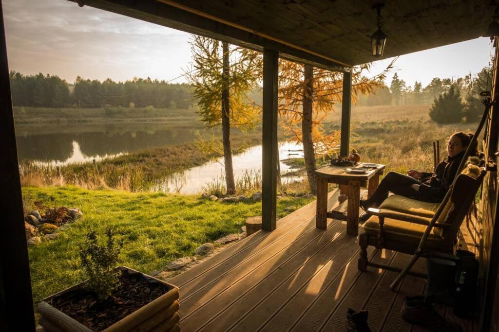 Hut In The Mid. Of Nowhere + Priv Pond+3 Ha Darzkowo Ngoại thất bức ảnh